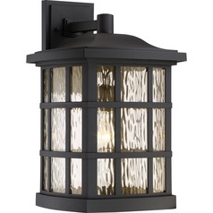 Stonington Matte Black Outdoor Wall Light by Quoizel Lighting