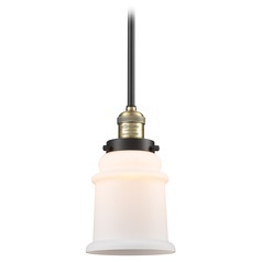 Canton Black Antique Brass Mini Pendant by Innovations Lighting