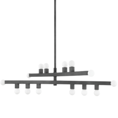 Sutter Chandelier in Graphite by Mitzi by Hudson Valley