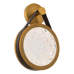 Modern Forms Clare Warm Brown & Aged Brass LED Sconce