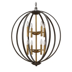 Euclid 8-Light Spanish Bronze Pendant by Hinkley Lighting