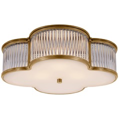 Alexa Hampton Basil Large Flush Mount in Brass by Visual Comfort Signature