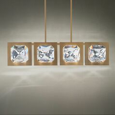Enchante 43-Inch LED Crystal Linear Light in Brass by Schonbek Beyond