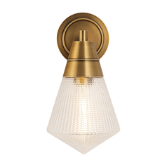 Willard 11.50-Inch Wall Sconce in Vintage Brass by Alora Lighting
