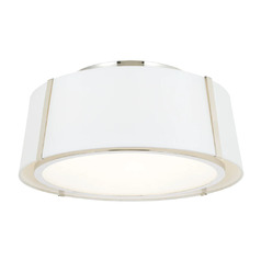 Fulton 18-Inch Semi-Flush in Polished Nickel by Crystorama Lighting