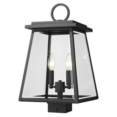 Broughton Black Post Light by Z-Lite