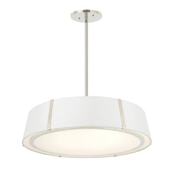Fulton 24-Inch Chandelier in Polished Nickel by Crystorama Lighting