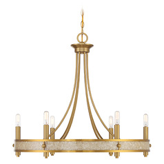 Savoy House Lighting Camden Warm Brass Chandelier