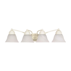 Bathroom Light in Textured White by Nuvo Lighting