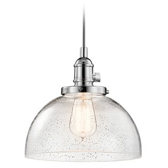 Seeded Glass Mini-Pendant in Chrome by Kichler Lighting
