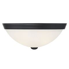 13-Inch Flush Mount in Matte Black by Savoy House
