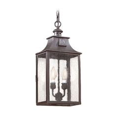 Newton 19-Inch High Outdoor Hanging Light in Old Bronze by Troy Lighting