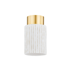 Corissa Flush Mount in Brass Bisque by Mitzi by Hudson Valley