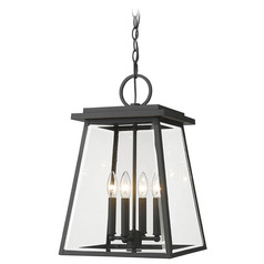 Broughton Black Outdoor Hanging Light by Z-Lite