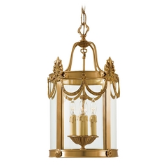 Pendant with Clear Glass in Dor Gold by Metropolitan Lighting