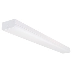 4ft White 40W LED Wide Strip with Microwave Motion Sensor 4000K 4829LM by Satco Lighting