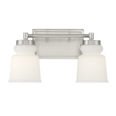 14.5-Inch Vanity Light in Brushed Nickel by Meridian