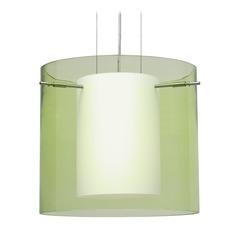 Besa Lighting Pahu Satin Nickel LED Pendant Light
