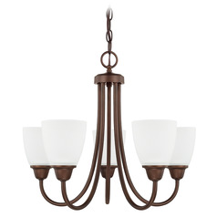 Trenton 21-Inch Chandelier in Bronze by HomePlace Lighting