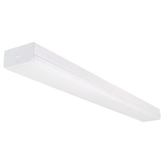 4ft White 40W LED Wide Strip with Microwave Motion Sensor 5000K 4909LM by Satco Lighting