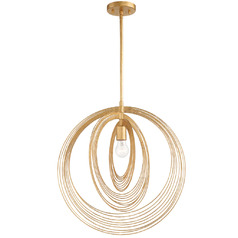 Doral 20-Inch Pendant in Renaissance Gold by Crystorama Lighting