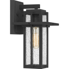 Randall Outdoor Wall Light in Mottled Black by Quoizel Lighting