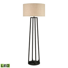 Elk Lighting Colony Bronze LED Floor Lamp with Drum Shade