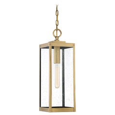 Westover Antique Brass Outdoor Hanging Light by Quoizel Lighting