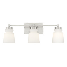 24-Inch Vanity Light in Brushed Nickel by Meridian
