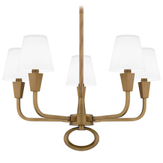 Quoizel Lighting Mallory Weathered Brass Chandelier