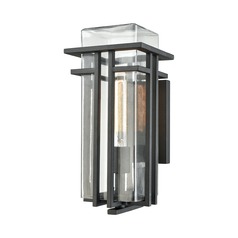 Elk Lighting Croftwell Textured Matte Black Outdoor Wall Light