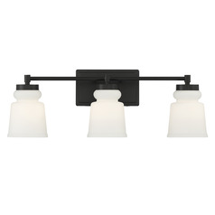 24-Inch Vanity Light in Matte Black by Meridian