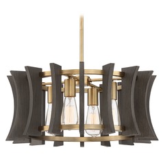 Cordelia Aged Brass Pendant by Quoizel Lighting