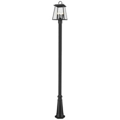 Broughton Black Post Light by Z-Lite