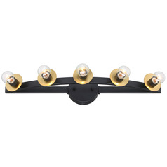 Designers Fountain Harmoni Matte Black Bathroom Light