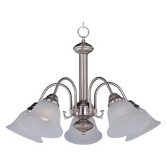 Malaga Satin Nickel Chandelier by Maxim Lighting