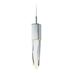 Quartz LED Pendant in Polished Chrome by ET2 Lighting