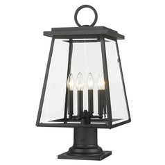 Broughton Black Post Light by Z-Lite
