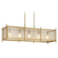 Savoy House Lighting Jacobs Warm Brass Island Light