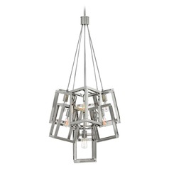 Ensemble 46.50-Inch Cluster Chandelier in Polished Nickel by Fredrick Ramond