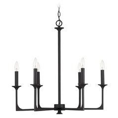 Clint 28-Inch Chandelier in Black Iron by Capital Lighting