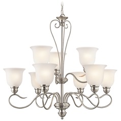 Tanglewood 32-Inch Chandelier in Brushed Nickel by Kichler Lighting