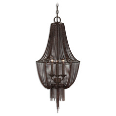Lezzeno Dark Oil Rubbed Bronze & Gold Highlights Chandelier by Uttermost Lighting