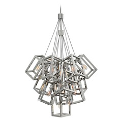 Ensemble 32.50-Inch Pendant in Polished Nickel by Fredrick Ramond