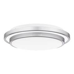 Irving LED Semi-Flush Mount in Brushed Aluminum by Quoizel Lighting