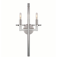 Kelly Wearstler Liaison Double Sconce in Nickel by VC Signature