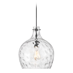 Meridian Matte Black Pendant Light with Bowl / Dome Shade