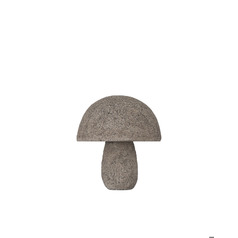 Small Granite Mushroom in Textured Brown by Currey & Company