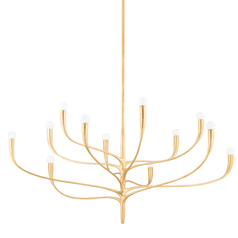 Labra 52-Inch Chandelier in Gold Leaf by Hudson Valley Lighting