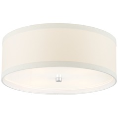 Kate Spade New York Walker Flush Mount in Silver by Visual Comfort Signature